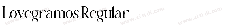Lovegramos Regular字体转换